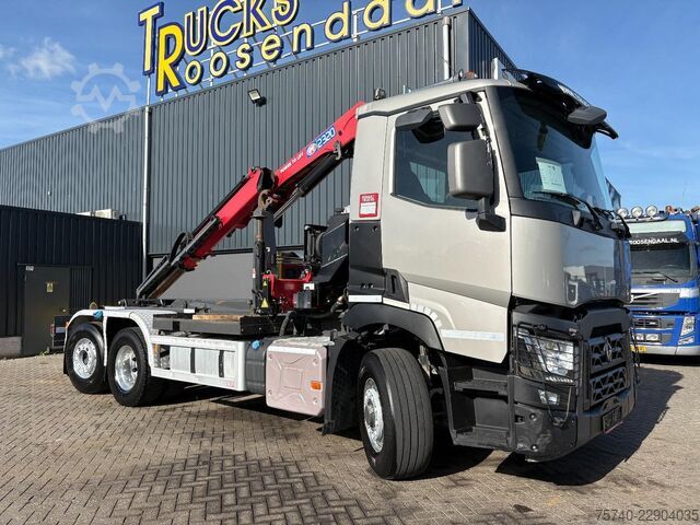 Kranwagen Renault C440 + HMF 2320 K3-- 3X EXT. + REMOTE + HAAKARM...