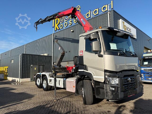 Kranwagen Renault C440 + HMF 2320 K3-- 3X EXT. + REMOTE + HAAKARM...