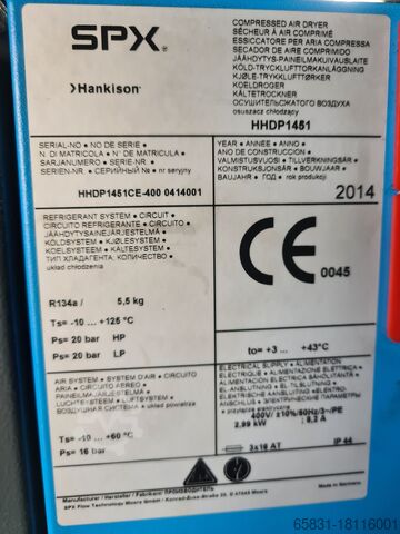 Kältetrockner druckluft HANKISON HHDP 1451 G