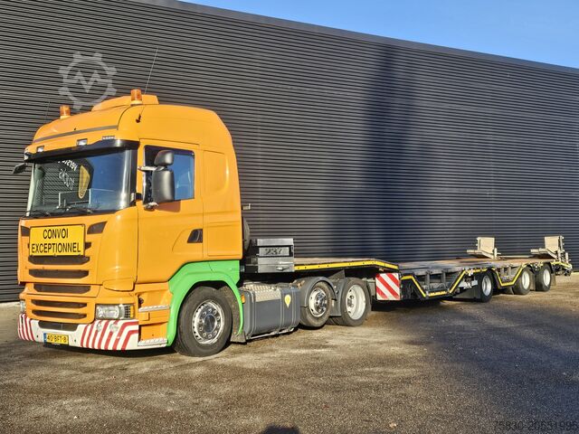 Low loader Scania R410 6x2 / RETARDER + NOOTEBOOM DIEPLADER
