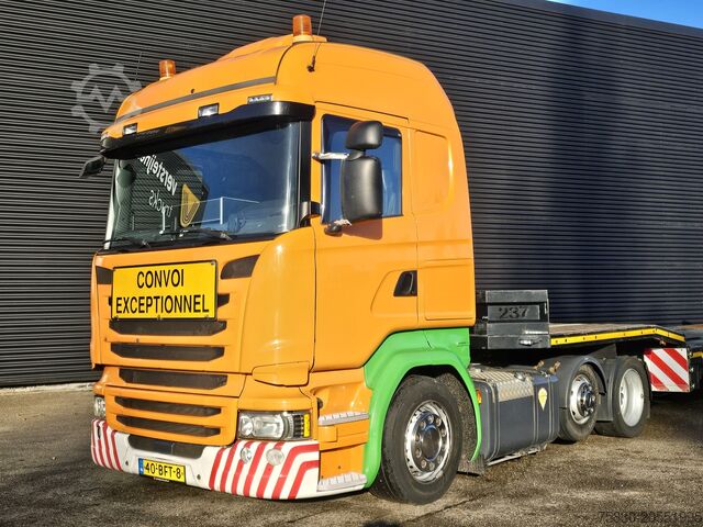 Low loader Scania R410 6x2 / RETARDER + NOOTEBOOM DIEPLADER