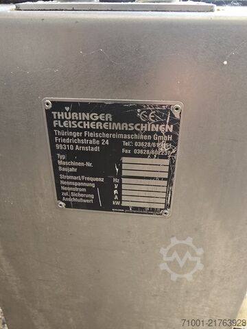 Meat processing machine Thüringa Durchlaufkutter