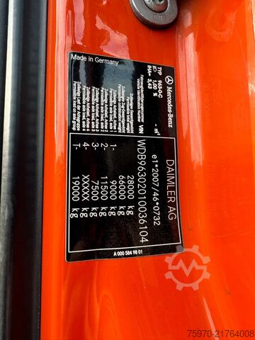 Hook arm system Mercedes-Benz Actros 2845 6X2 HIAB MultiLift HAAKARM