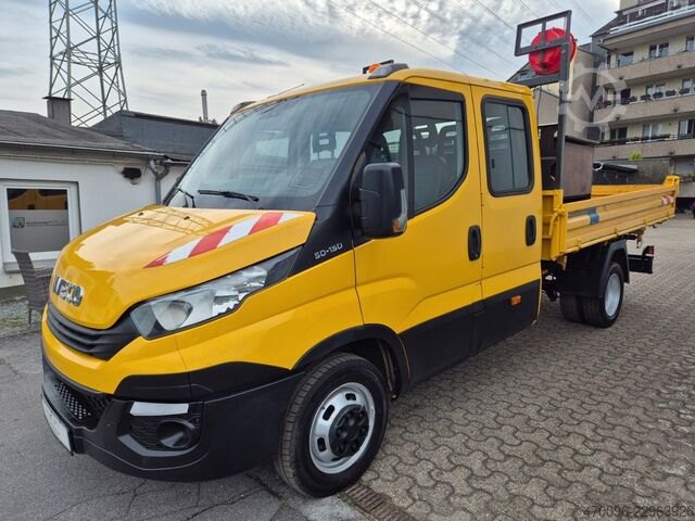 Three-way tipper van IVECO Daily Doka 50C*Kipper*Standheizung*AHK*
