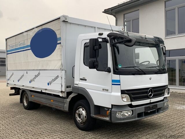Beverage truck MERCEDES-BENZ Atego 916 816L_ 5m kurz_ Klima_ Bordwände_ Türen