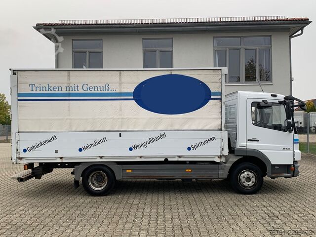 Beverage truck MERCEDES-BENZ Atego 916 816L_ 5m kurz_ Klima_ Bordwände_ Türen
