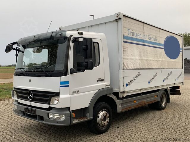 Beverage truck MERCEDES-BENZ Atego 916 816L_ 5m kurz_ Klima_ Bordwände_ Türen