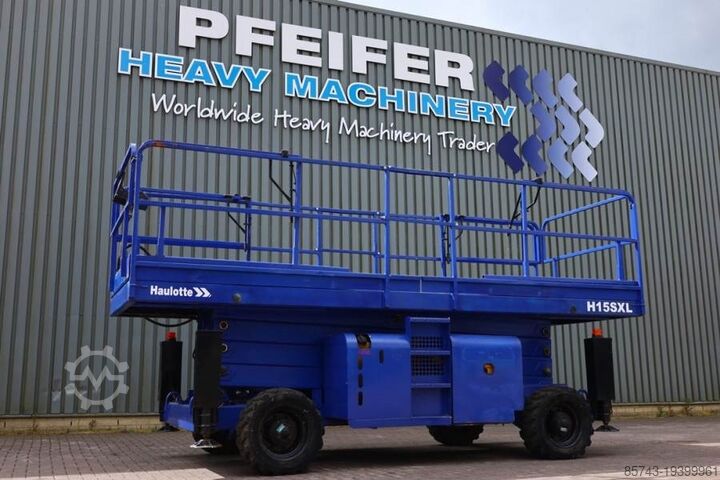 Scherenhebebühne Haulotte H15SXL Diesel, 4x4 Drive, 15m Working Height, 500k