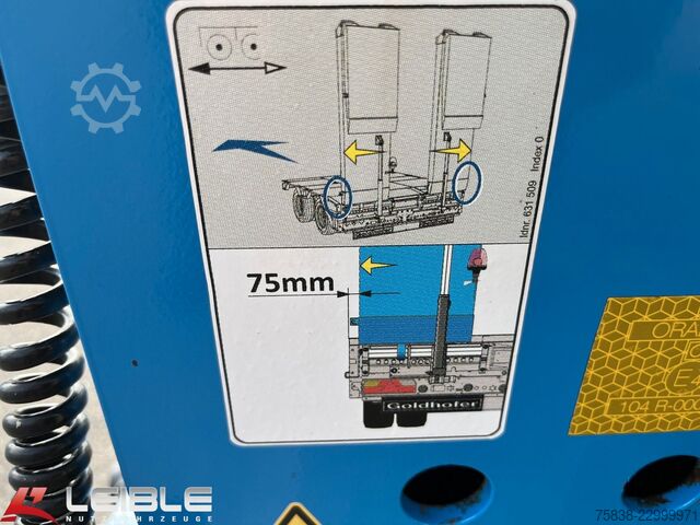 Low loader trailer GOLDHOFER TU3 Expert 3657*Baggermulde*mech. Rampen*TOP*