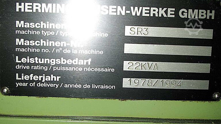 Centerless Grinding Machine Herminghausen SR 3