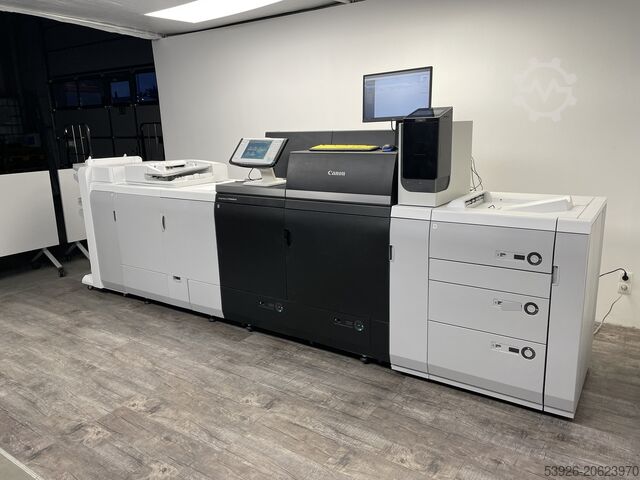 Digital printing machine Canon imagePRESS C10000VP inkl. Fiery, booklet finisher paper deck