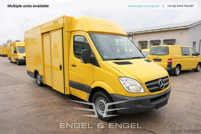 Box van mercedes-benz SPRINTER 310 CDI MAXI EURO-5 KOFFER DURCHGANG REGALE KAMERA SERVICE