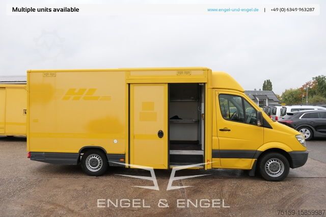 Box van mercedes-benz SPRINTER 310 CDI MAXI EURO-5 KOFFER DURCHGANG REGALE KAMERA SERVICE