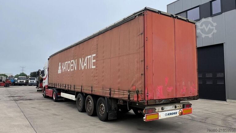 Curtain sided Krone SDP27 (SAF AXLES / DISC BRAKES / BELGIAN TRAILER)