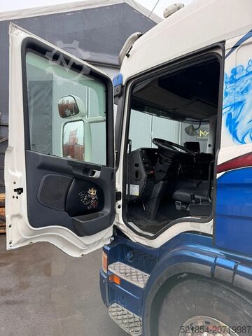 Innenlader Scania P420 6X2*4, Hooklift-truck with Crane, 2008