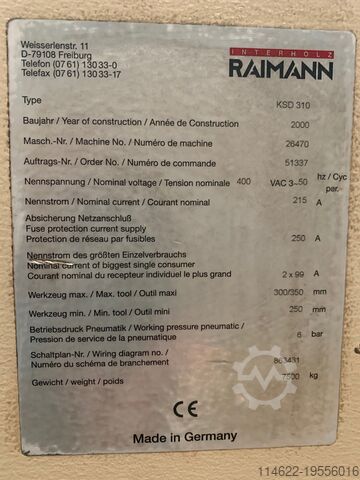 Double arbor edger RAIMANN KSD 310