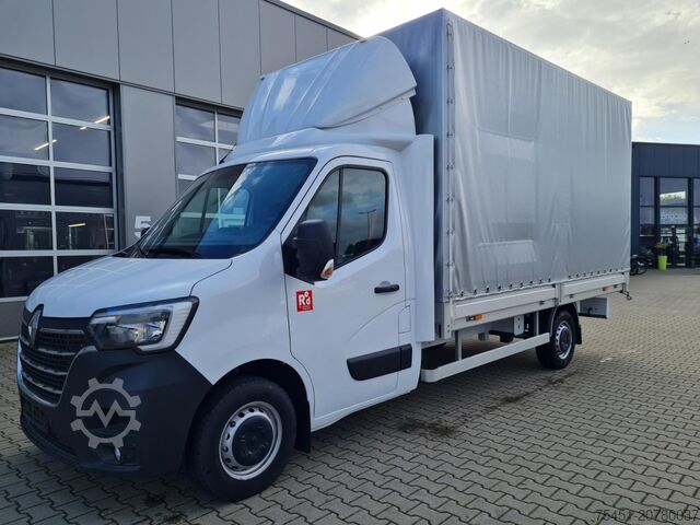 Transporter mit Pritsche & Plane Renault Master 3,5t Pritsche Schiebe Plane ERGO KLIMA TEMPO