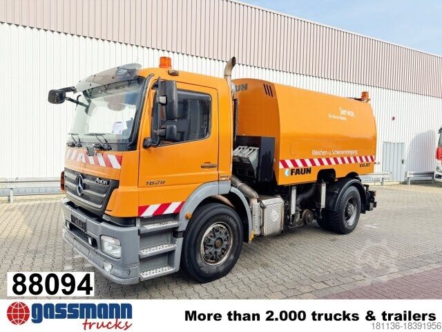 Special purpose truck Mercedes-Benz Axor 1829 4x2, Zweiweg Z200, Kehrmaschine Faun