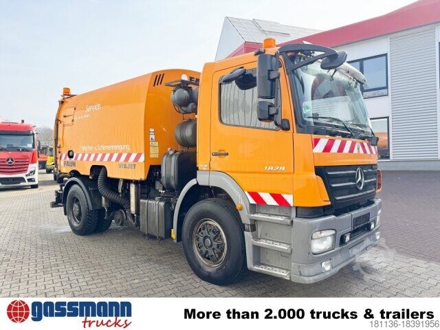Special purpose truck Mercedes-Benz Axor 1829 4x2, Zweiweg Z200, Kehrmaschine Faun