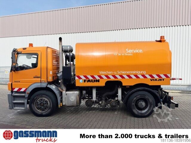 Spezial-LKW Mercedes-Benz Axor 1829 4x2, Zweiweg Z200, Kehrmaschine Faun