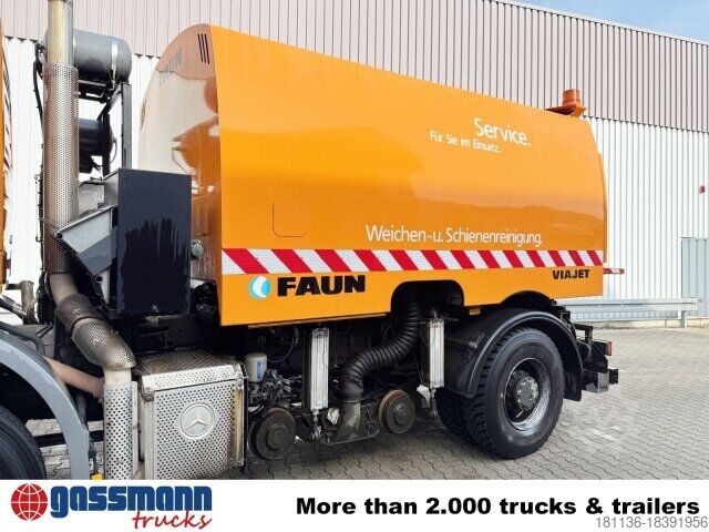 Spezial-LKW Mercedes-Benz Axor 1829 4x2, Zweiweg Z200, Kehrmaschine Faun