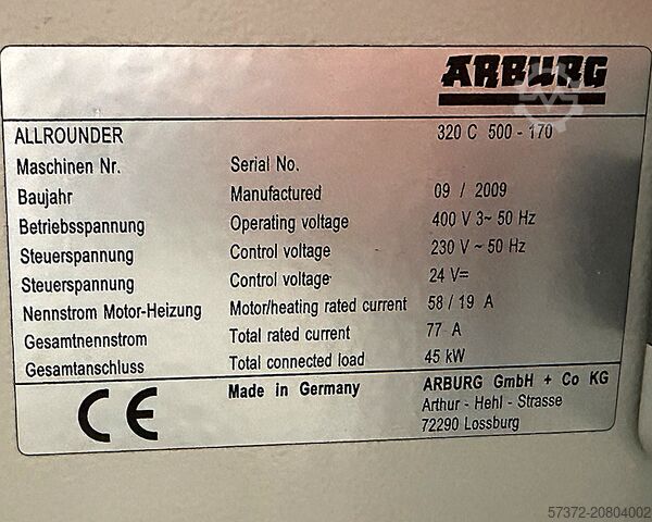 Spritzgießmaschinen ARBURG 320 C 500 - 170