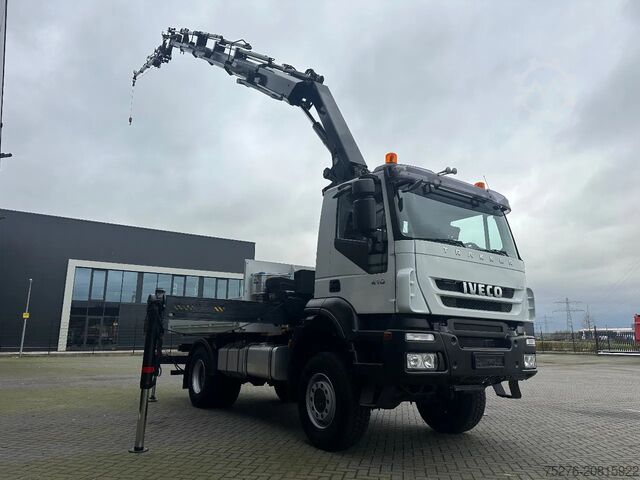 Kranwagen Iveco Trakker 410 4x4 Hiab 244-5 + Fly jib , winch 12...
