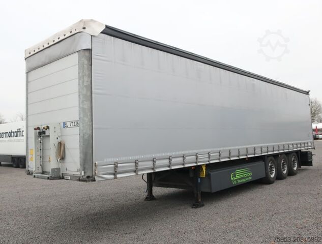 Auflieger mit Pritsche & Plane Schmitz Cargobull SCS 24 Liftachse P-Kasten Getränkezertifikat