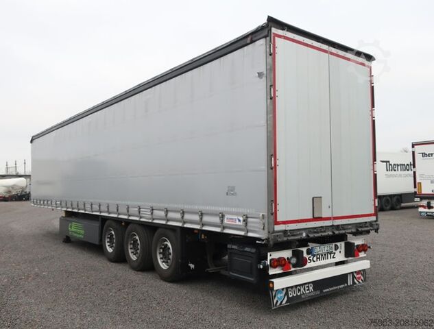 Auflieger mit Pritsche & Plane Schmitz Cargobull SCS 24 Liftachse P-Kasten Getränkezertifikat