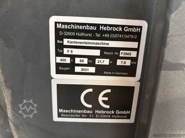 Kantenanleimmaschine Hebrock F 5