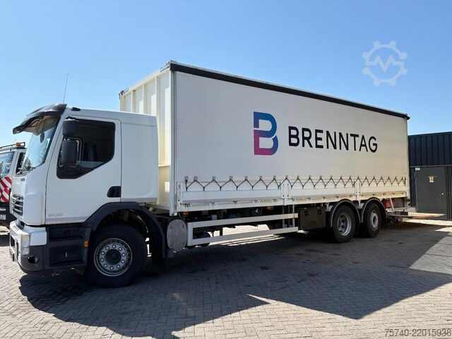 Curtain sided Volvo FE 300 + EURO 5 + 6X2 steering + MANUAL