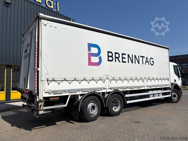 Curtain sided Volvo FE 300 + EURO 5 + 6X2 steering + MANUAL
