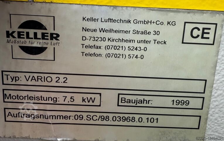 Keller welding fume extraction Keller Lufttechnik VARIO 2.2