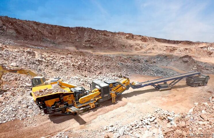 Crushing unit FABO Mobile Tracked Impact Crusher 450-500 tph FTI-130S