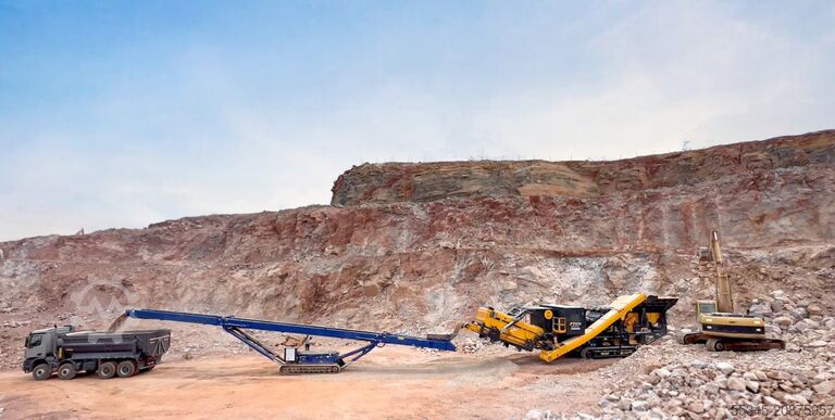 Crushing unit FABO Mobile Tracked Impact Crusher 450-500 tph FTI-130S