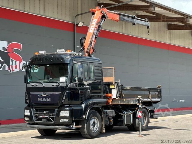 Three-sided tipper truck MAN TGS 18.460 4x2 BL MEILLER DSK & ATLAS LK