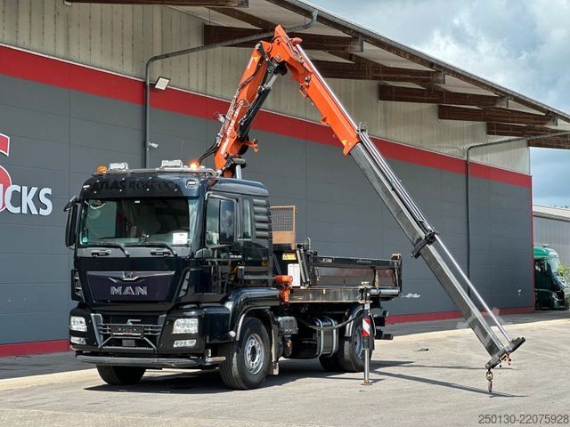 Three-sided tipper truck MAN TGS 18.460 4x2 BL MEILLER DSK & ATLAS LK