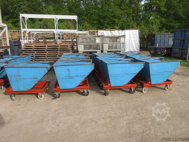 Kippbehälter Kippcontainer Kippmulde Bartels Spänekübel Container Späne SK 30 R Stapelkipper Muldenkipper 300L
