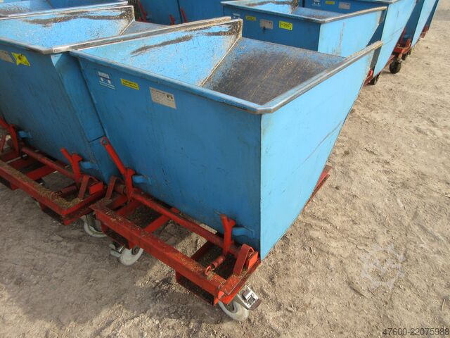 Kippbehälter Kippcontainer Kippmulde Bartels Spänekübel Container Späne SK 30 R Stapelkipper Muldenkipper 300L