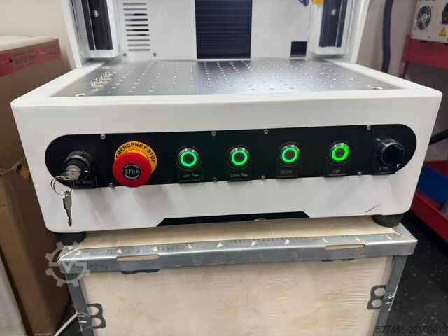 Engraving machine 50 Watt Faserlaser Fiberlaser MD Laser 50 Watt 150mm Linse 50RAY150GE