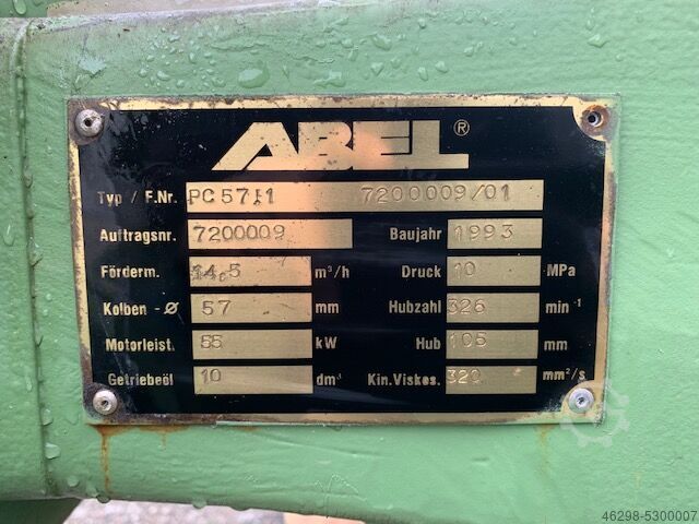 Hochdruckpumpe Abel (55 kW) PC57.1