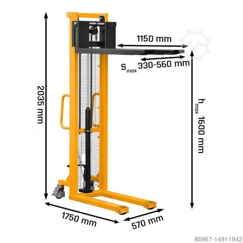 Mast pallet truck CORMAK P716