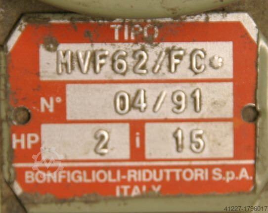 Geared motor 0.75 kW 15 rpm FIMM 4PE80 B