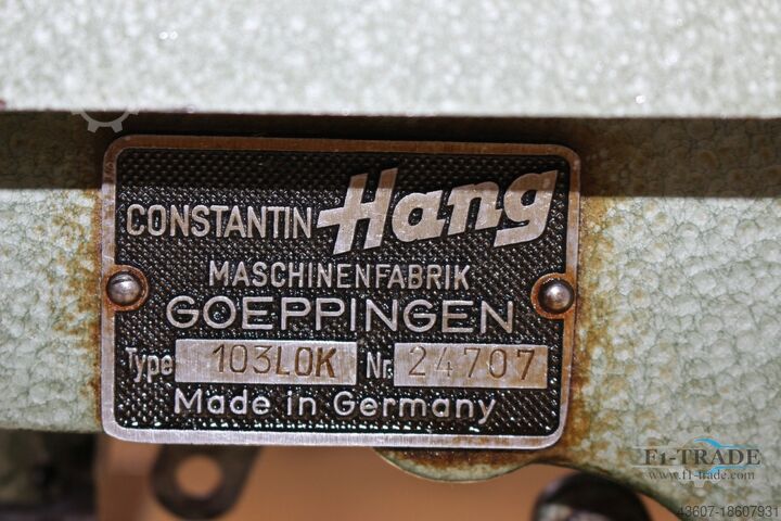 Automatische Ösmaschine / Automatic Eyeletting machine Hang 103 LOK