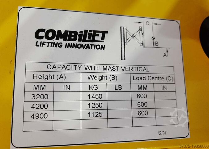Manual Pedestrian Reach Stacker Combilift COMBI-WR4