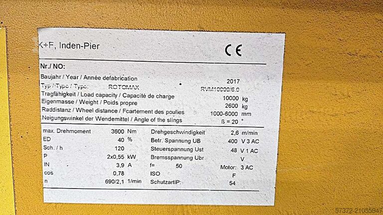 Traverse K+F RVM 10000/6.0