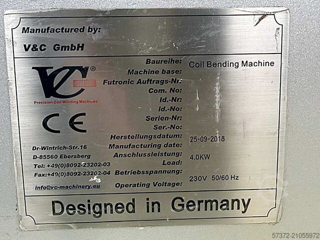 CNC Drahtbiegeautomat V&C VC-REC-08-Advanced