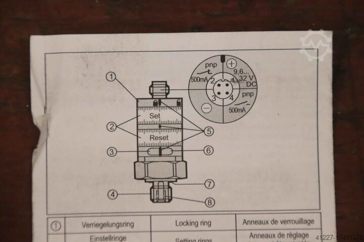 Druckschalter ifm PK6521