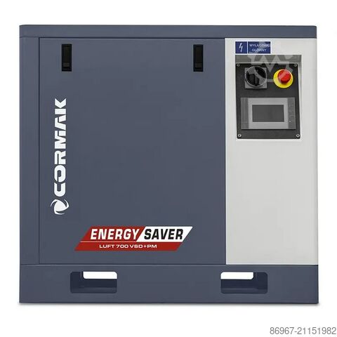 Kompressor-Set + STEHENDER DRUCKBEHÄLTER CORMAK LUFT 700 VSD+PM + BUTLA 200L PION