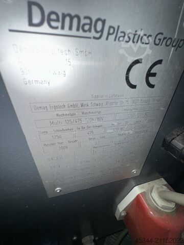 Spritzgießmaschine Demag Ergotech Multi 125/475-120h/80v